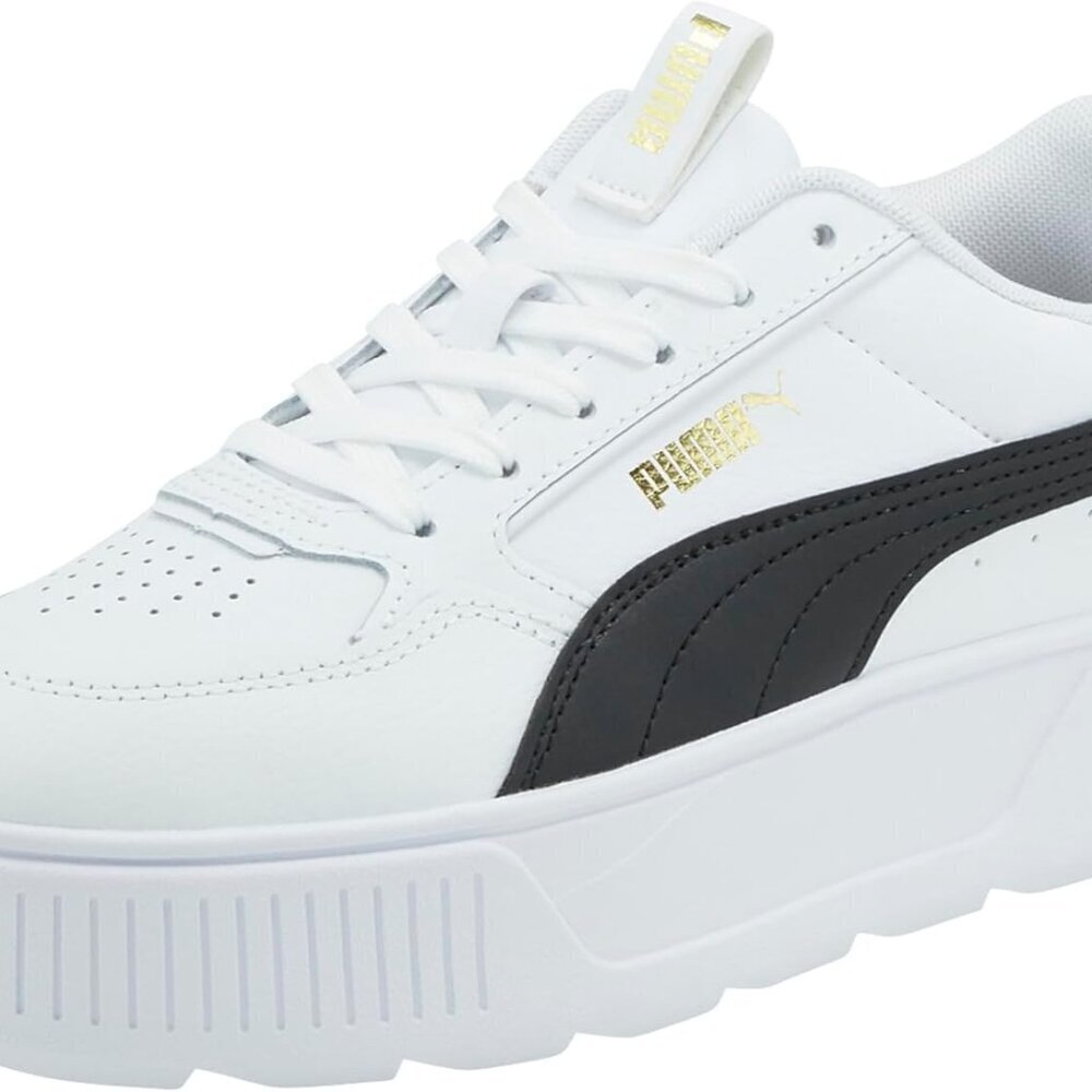 Women's Leather Sneakers Retro 80s Inspired Platform Casual Shoe Lace-Up